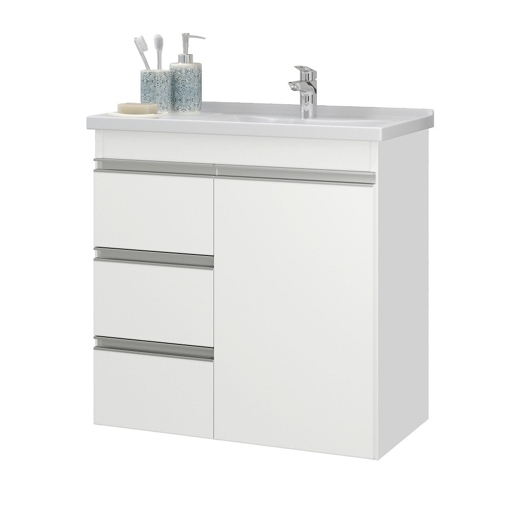 Gabinete de Banheiro Malibu com 3 Gavetas com Pia, a Combinação Perfeita de Estilo e Funcionalidade