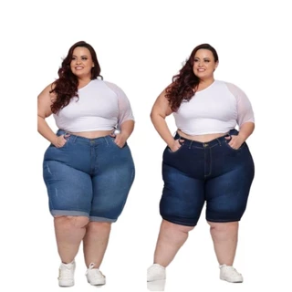 Bermuda Pedal Jeans Plus Size Elastano 58 ao 66 37384
