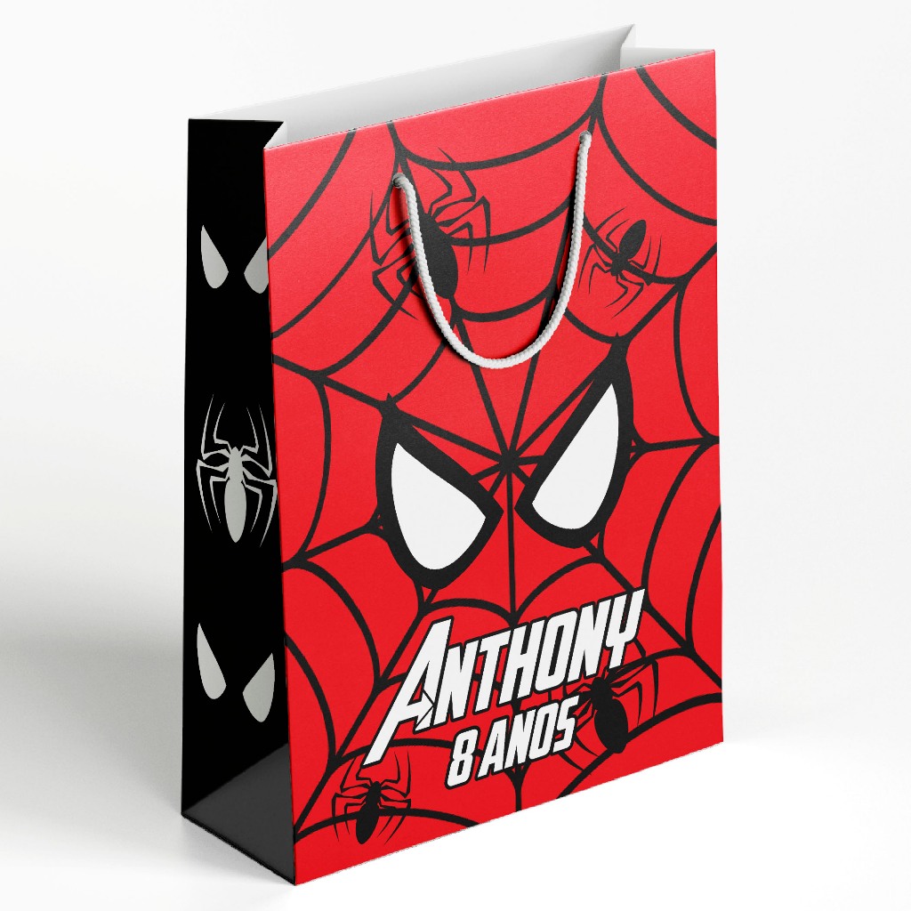 Sacolinhas Personalizadas - Homem Aranha - Lembrancinhas