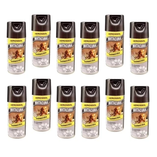 Kit 12 Sarnicida Aerossol Para Cães e Gatos 100 Ml Matacura