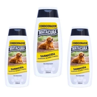 Kit 3 Condicionador Sarnicida 200 Ml - Matacura
