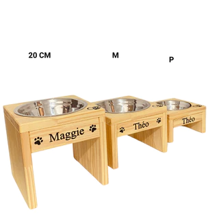 Comedouro Único Elevado Para Cachorro Personalizado