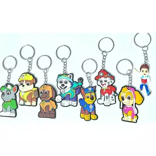 Chaveiro Patrulha Canina 5cm Emborrachado Pcts com 8 Unidades