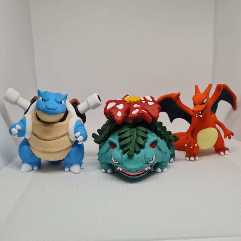 Miniatura Pokémon 7cm Charizard Blastoise Venusaur - Impressão 3d