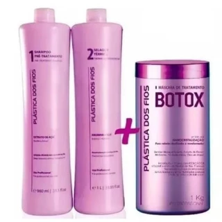 Selagem Plástica Dos Fios Açai Progressiva e Botox