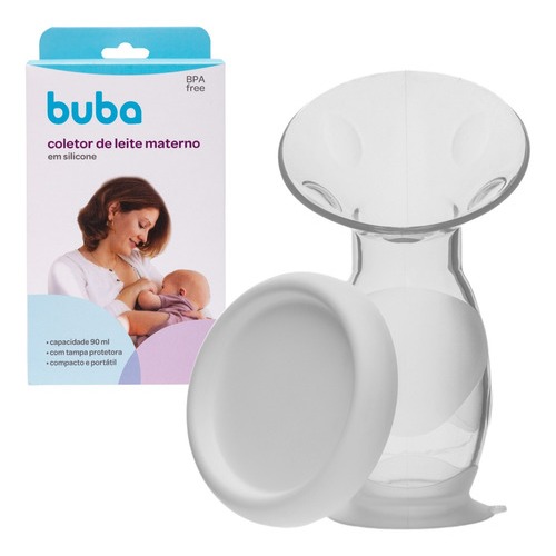 Coletor De Leite Materno Em Silicone Com Ventosa Bomba de tirar leite Buba