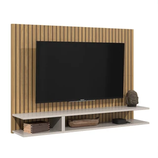 Painel Para TV Ripado Modelo MILÃO 50 Polegadas Smart Plus - Quality Móveis