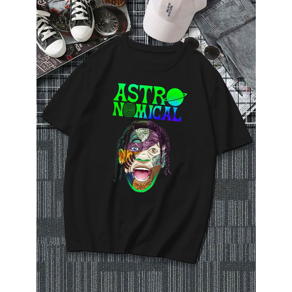 Camiseta Basicas 100 Algodao Travis Scott Astronomical Fortnite Teen Unissex Bootleg Shopee Brasil