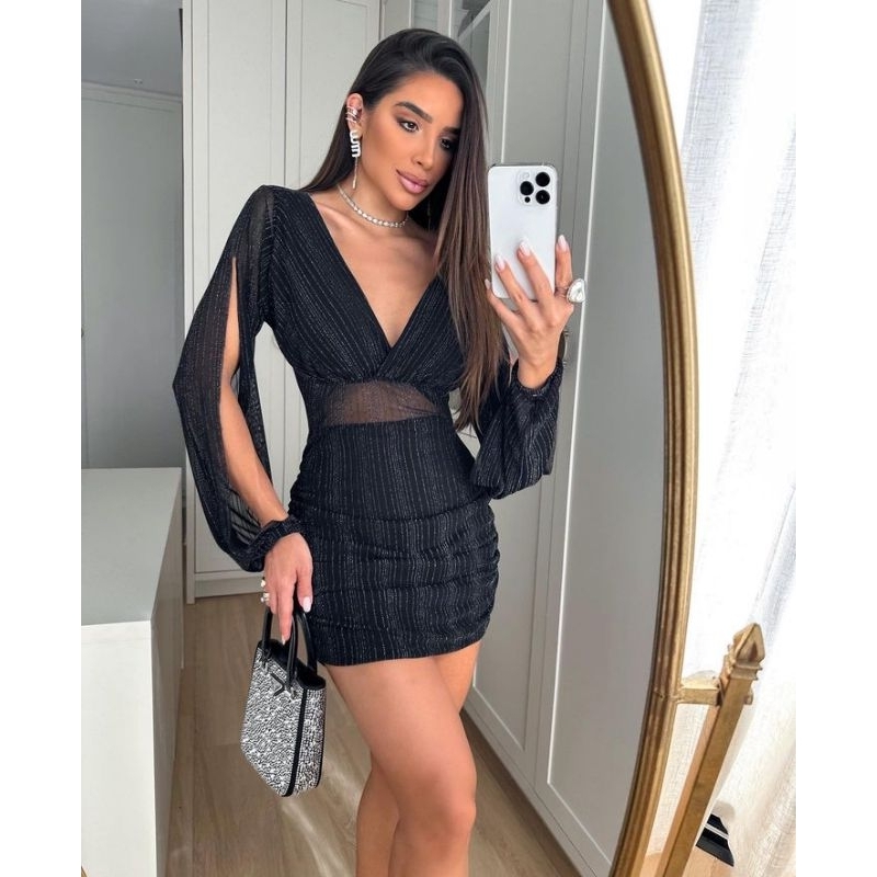 Vestido Manga Longa Balada na Black Friday 2025 | BuscaProdutos