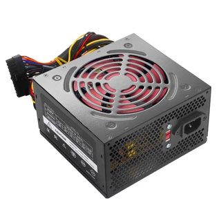 Fonte Atx 500w Real Nyper N500 Fan Vermelho Gamer Silenciosa