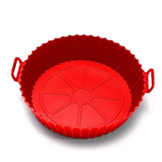 Kit 6 Forma Silicone Forro Reutilizável Air Fryer Fritadeira 17cm