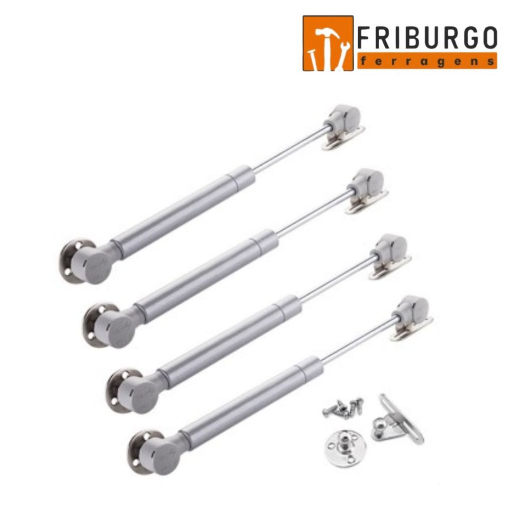 Kit com 6 UND Pistão a Gás Comum para Armário com Amortecedor