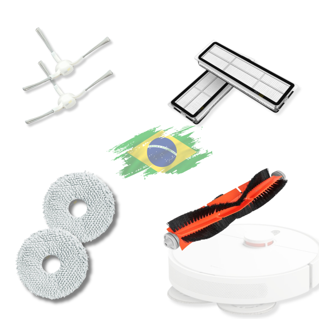 Kit Peças Substituição Para Aspirador Robô Xiaomi S10+ e S10 Plus