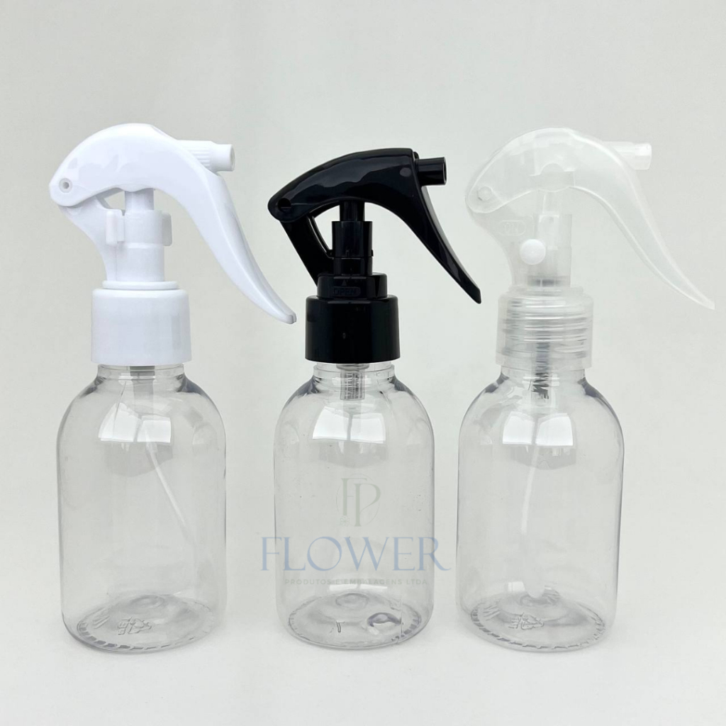 100 und Frasco de plástico com válvula spray gatilho borrifador 100ml