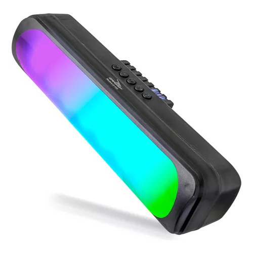 Alto-falante Gamer Bluetooth Subwoofer RGB PC USB P2 12w D-Y22