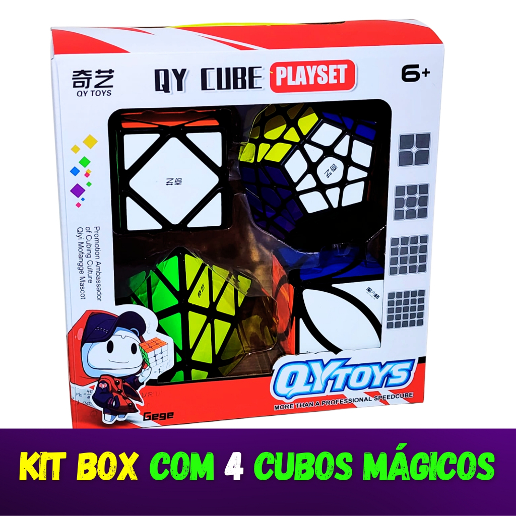 ROXENDA Speed Cube Set, Cubos de Velocidad de 2x2 3x3 Pirámide, Super