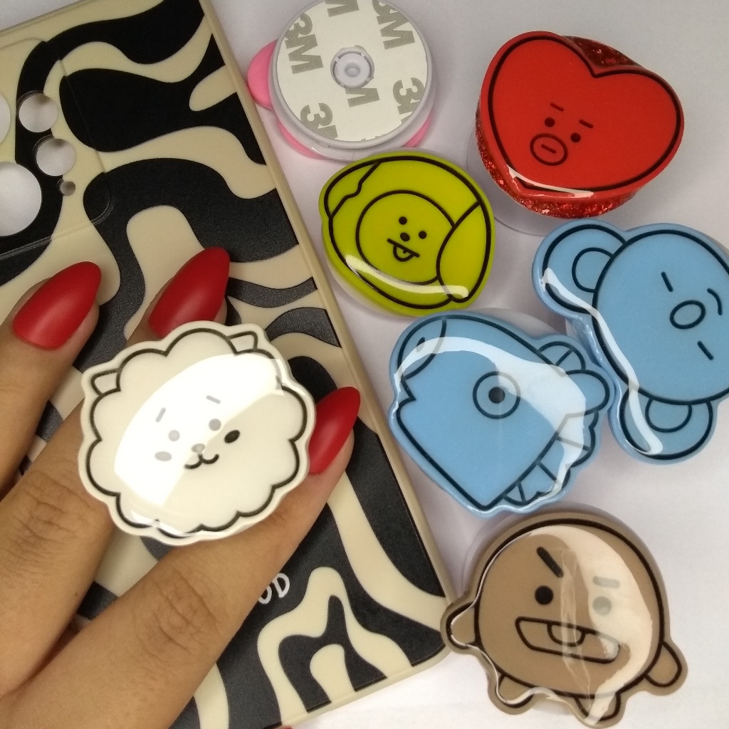 Suporte de Celular Pop Socket Acessórios para celular Jungkook RM Tae ...