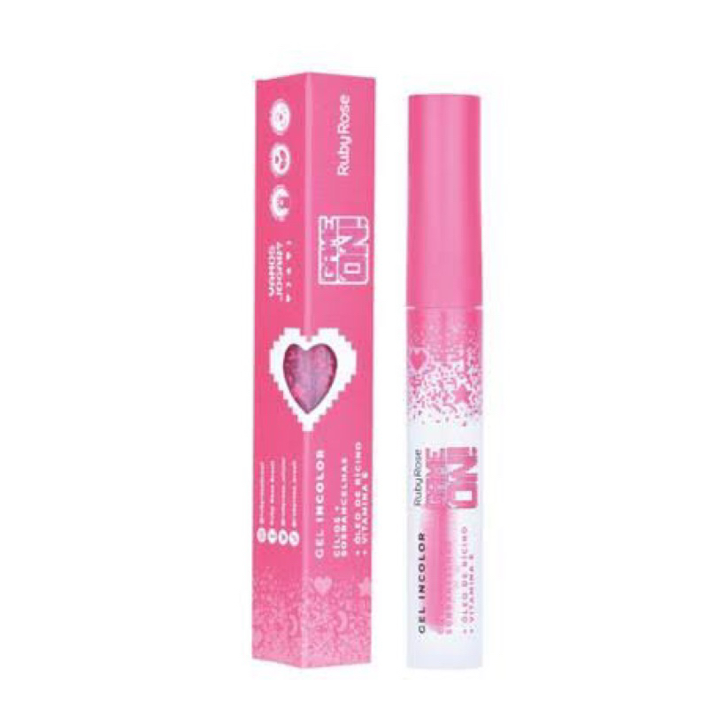 GEL INCOLOR CÍLIOS E SOBRANCELHAS GAME ON - RUBY ROSE