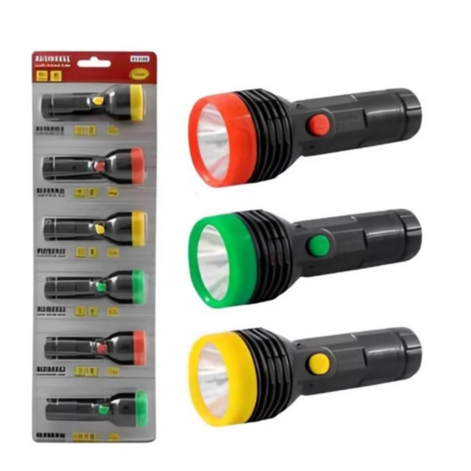 Kit 10 Lanterna LED À Pilha Manual Com Luz Led Lampião Potente Alfacell ...