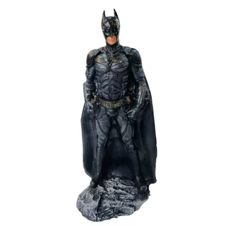 Boneco Batman Cavaleiro das Trevas Filme Estátua Grande Colecionável de Resina 23cm