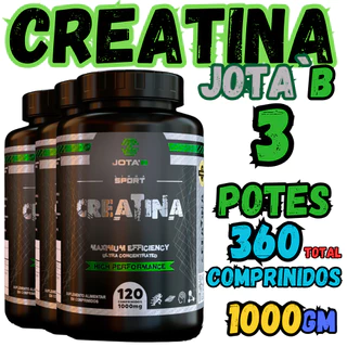 Creatina Monohidratada 120 comprimidos de 1g mais vendida 100% original