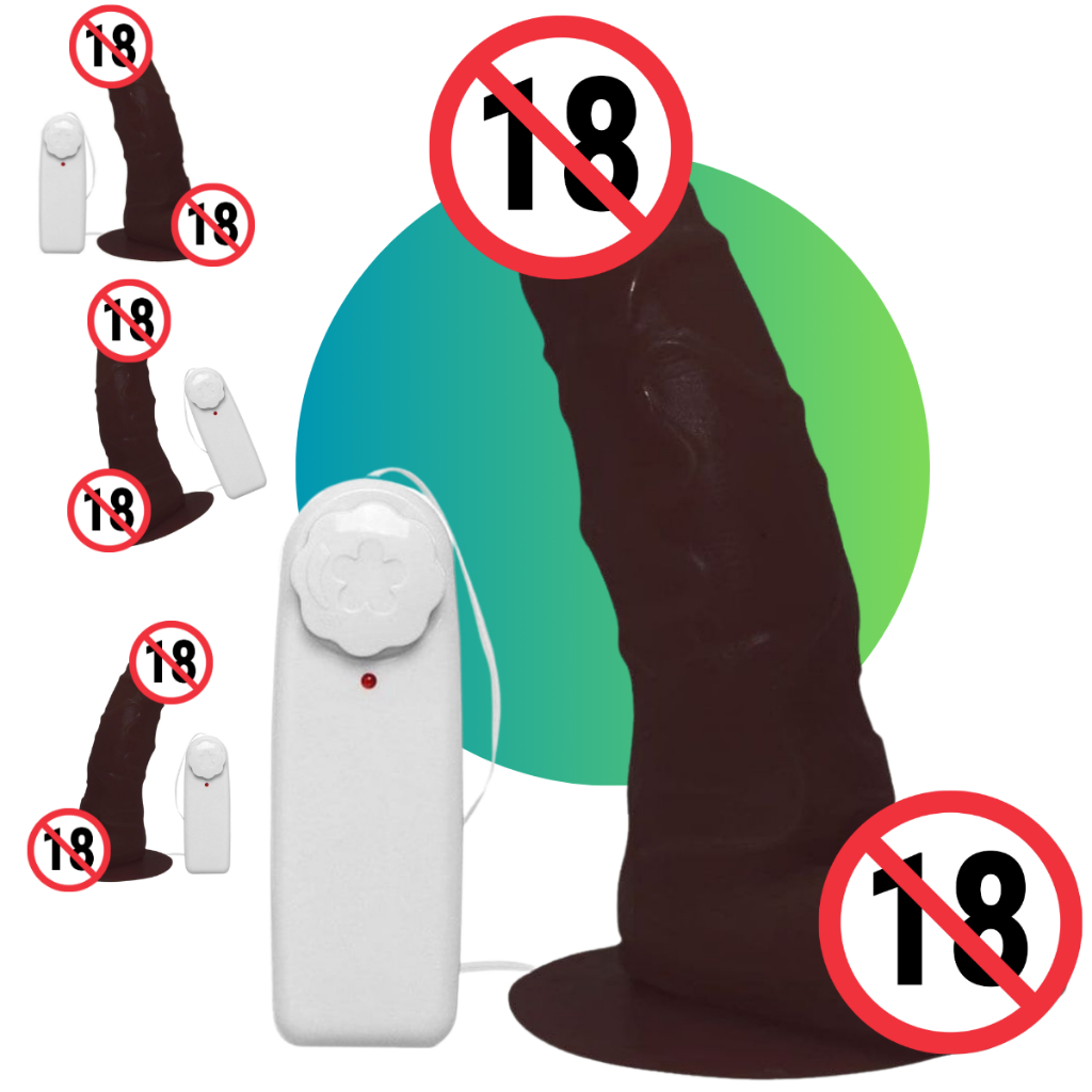 Pênis de Borracha Com Vibrador, Ventosa e Saco 17cm x 3,5cm Marrom Theo |  Shopee Brasil