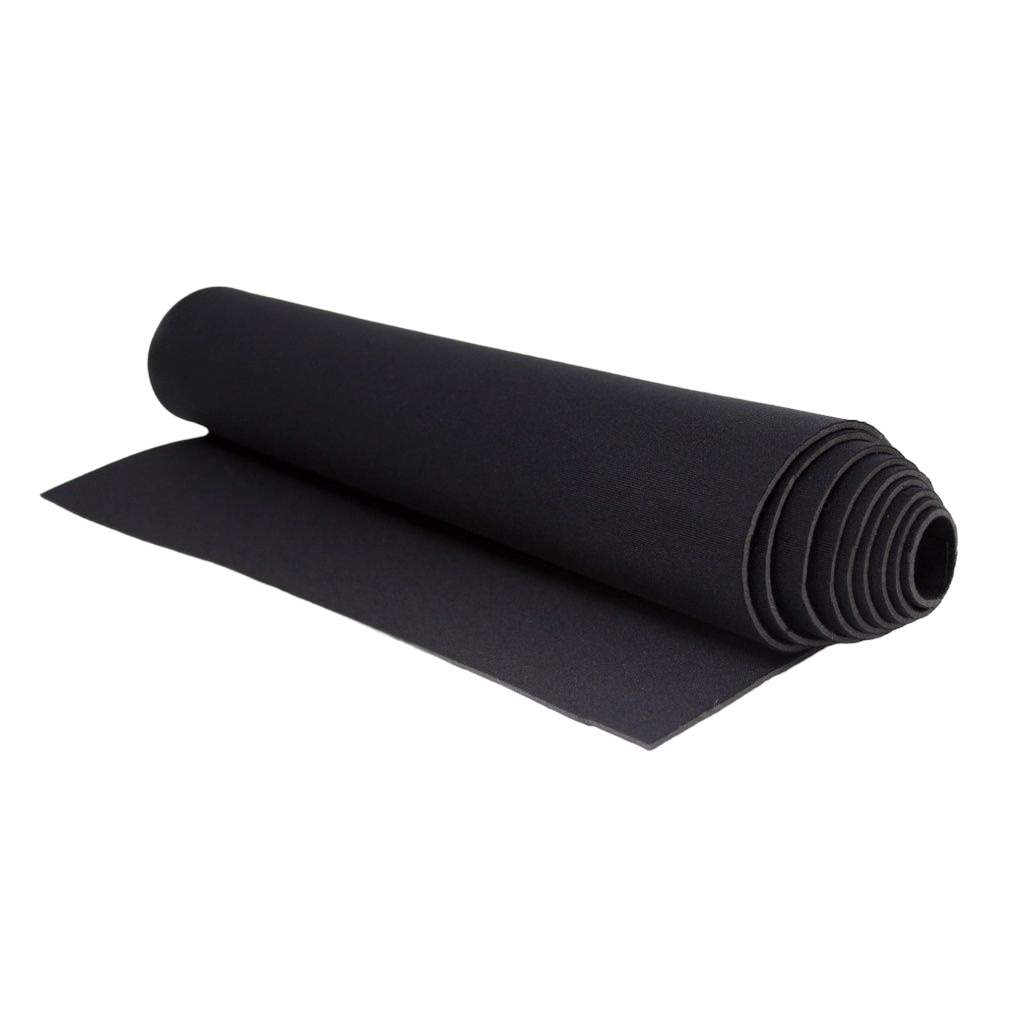 Malha Neoprene 2mm Preto Impermeável Dupla Face 50cm