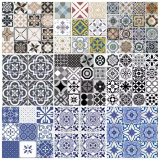 Papel de Parede Vinilico Adesivo Cozinha Azulejo Português Decoração Reforma 10m