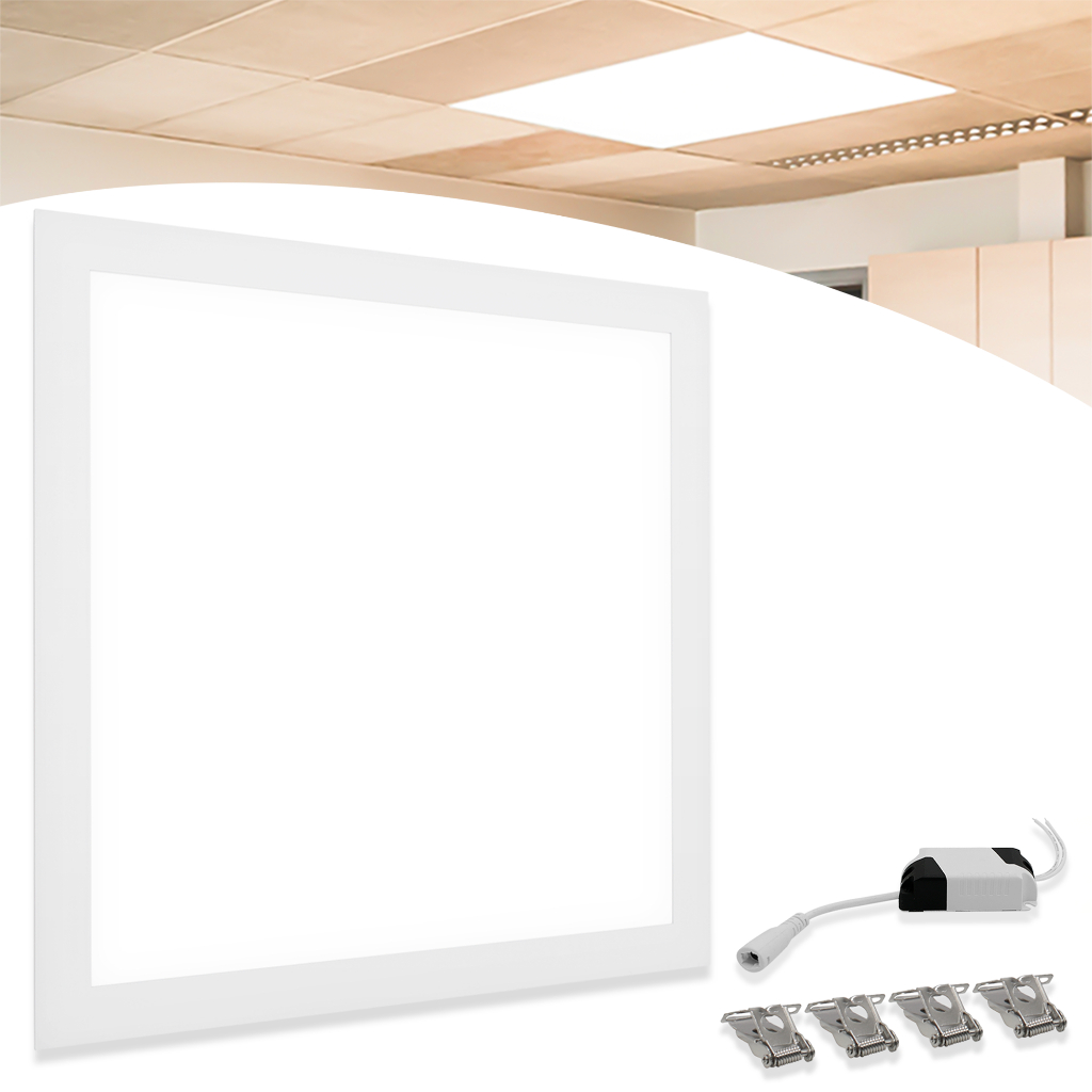 Plafon Embutir Painel Led 60x60 50w Quadrado Neutro 4000k