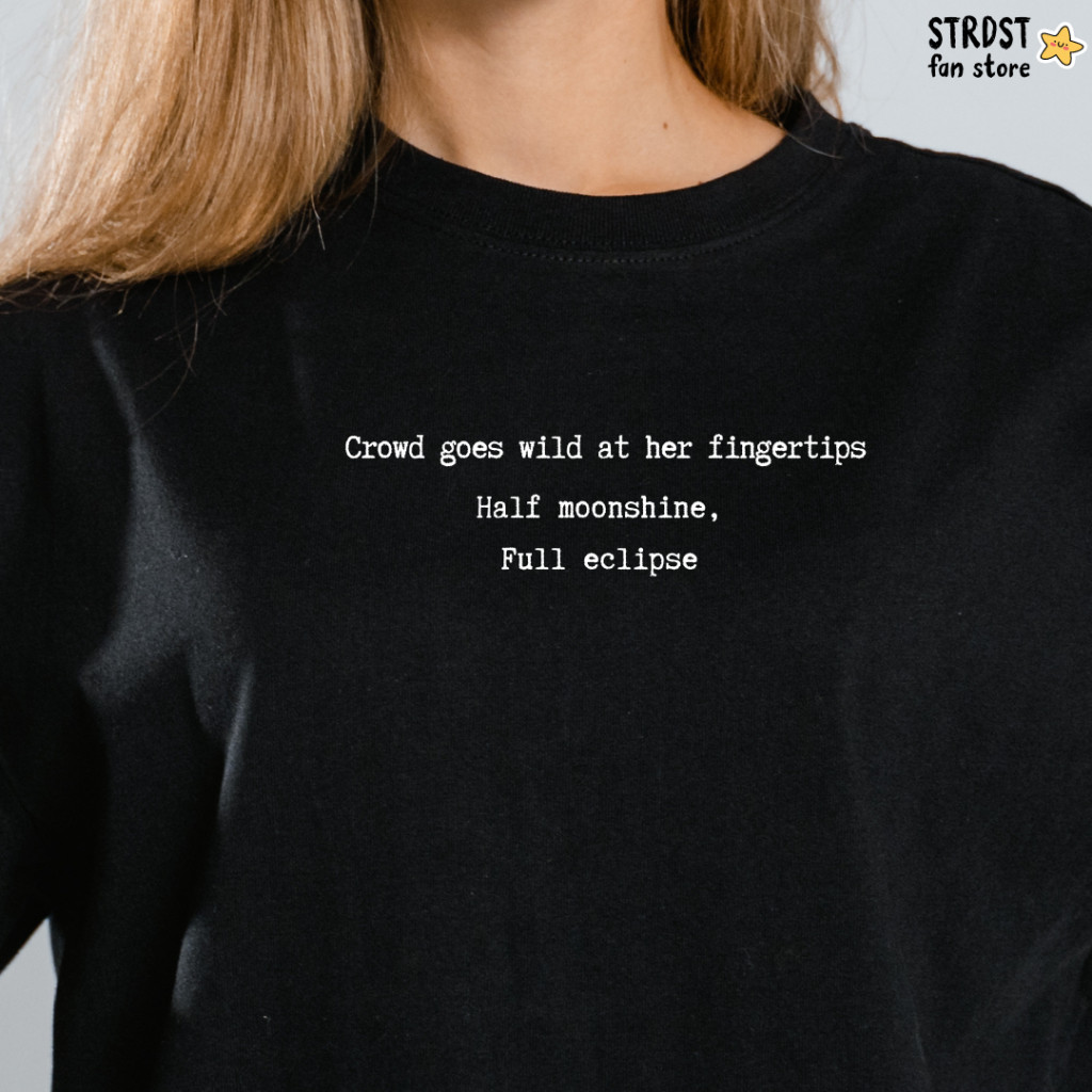 Camiseta Taylor Swift | The Tortured Poets Department | 100% Algodão | Half Moonshine Full Eclipse | TTPD | UNISSEX