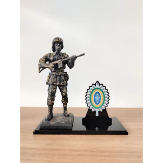 Miniatura Boneco Militar Ab 305 Combatente De Infantaria Equipado