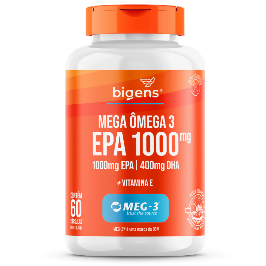 BIGENS MEGA ÔMEGA 3 EPA 1000 MEG-3 60 CAPS