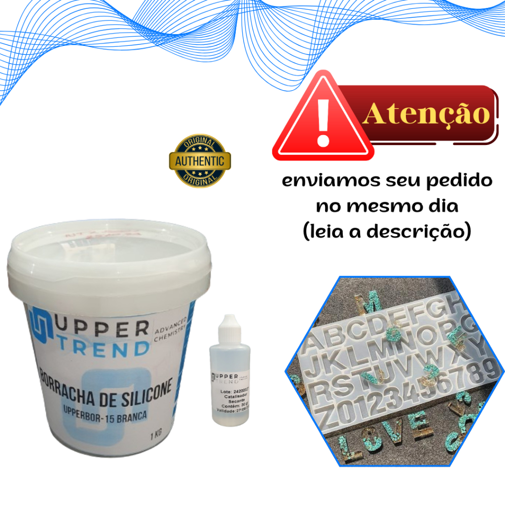 Borracha De Silicone Branca Alta Flexibilidade para Moldes Com Catalisador 1,030 Kg