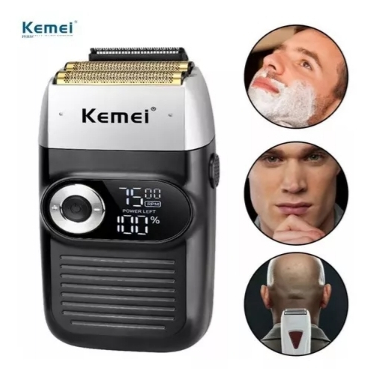 Maquina Kemei Km 2026 Shaver Sem Fio Bivolt Recarregável