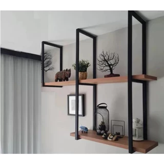 Prateleira Estilo Industrial Kit Completo 100cm Escritório