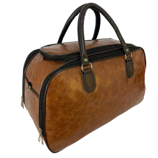 Mala Bolsa de Viagem de Mão Couro Sintetico Bagagem com Compartimento Espacosa em Oferta na Shopee