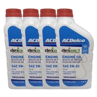 Kit 4 litros Óleo Sintético Motor Sae 5w30 Api Sp Dexos1 Acdelco 98553886