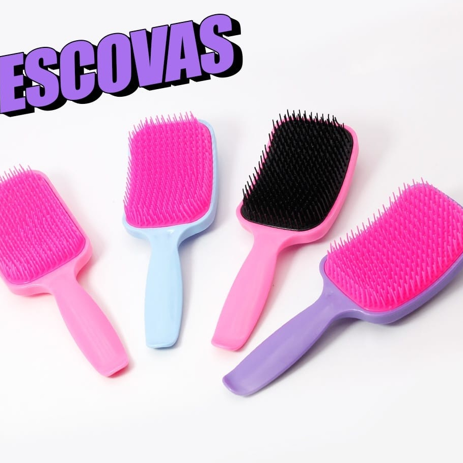 Escova Curvada De Desembaraçar Cabelo | Shopee Brasil