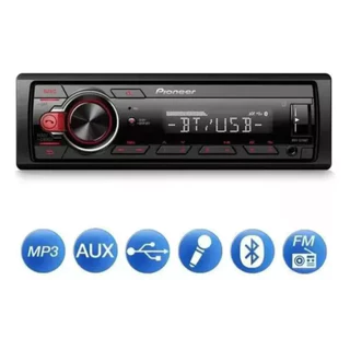 Som Automotivo Rádio Pioneer Com Usb Bluetooth E Entrada Auxiliar Mvh-s218bt Original