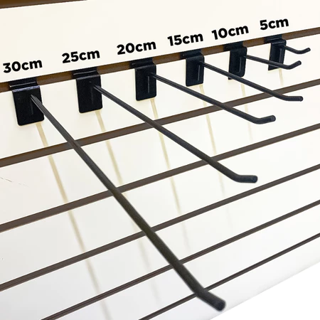 30 Gancho Para Painel Canaletado Diversos Tamanhos/Cores