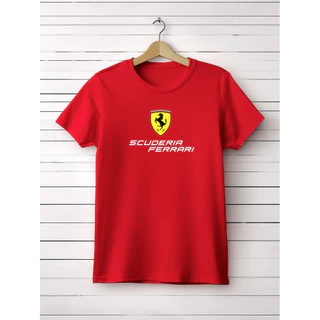 Camiseta Scuderia Ferrari camisa masculina unissex fórmula 1 100% algodão novidade