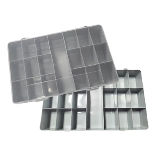 Caixa Organizadora Plastica Com Tampa e 19 Divisórias 1 PÇ