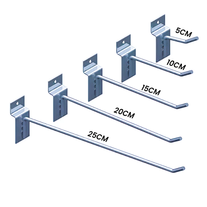 30 Gancho Para Painel Canaletado Diversos Tamanhos/Cores