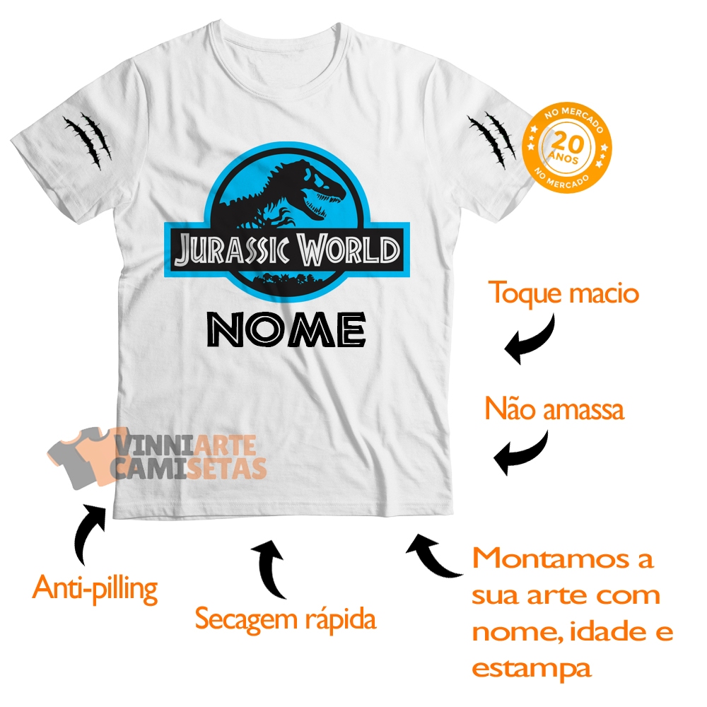 Camisetas personalizadas jurassic world shops