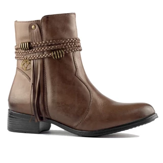 Bota Feminina Countryn em Couro Legitimo com Detalhes Super Confortável Tendencia Inverno Tamanhos Especiais