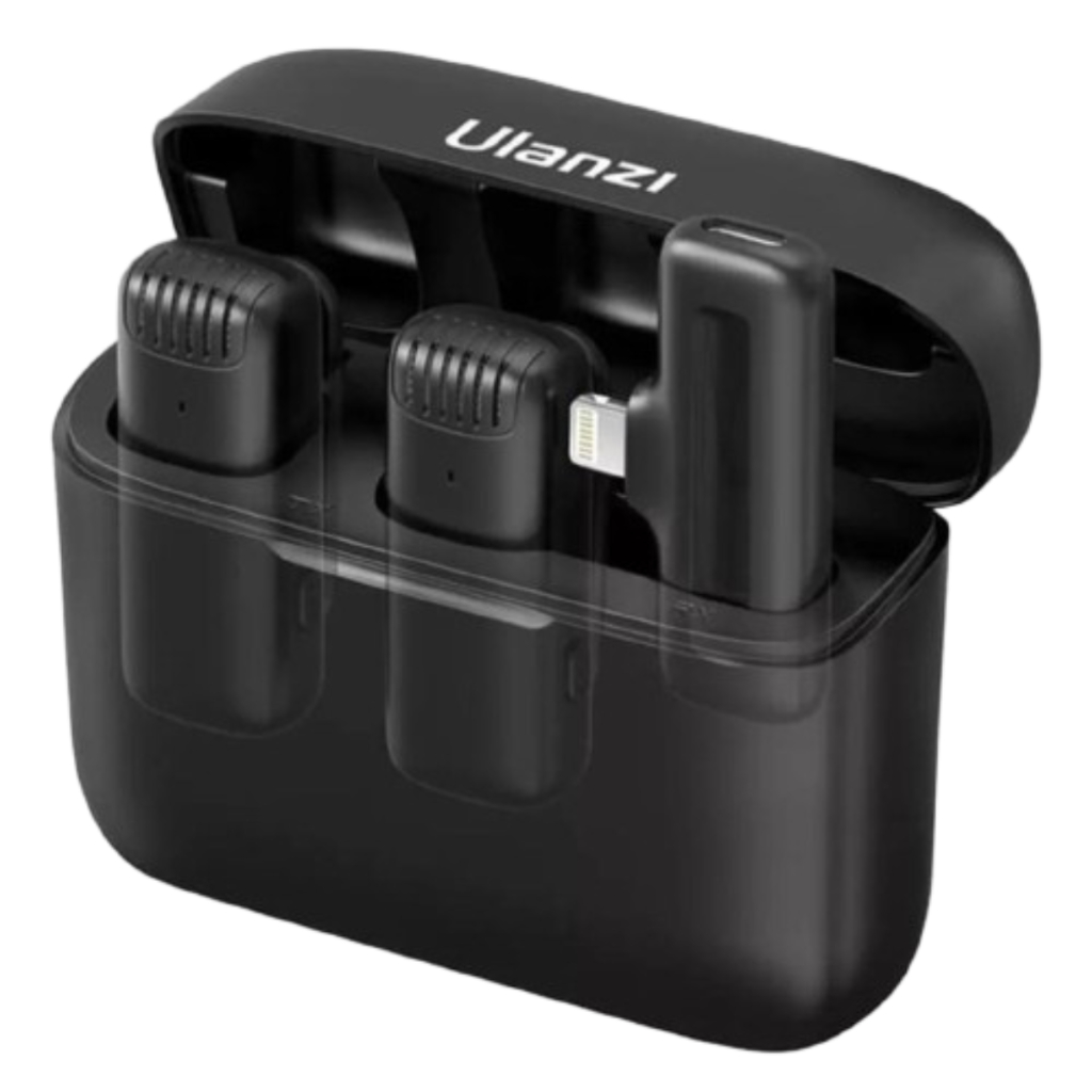 Microfone Sem Fio Ulanzi J12 Conector Lightning Iphone Lapela