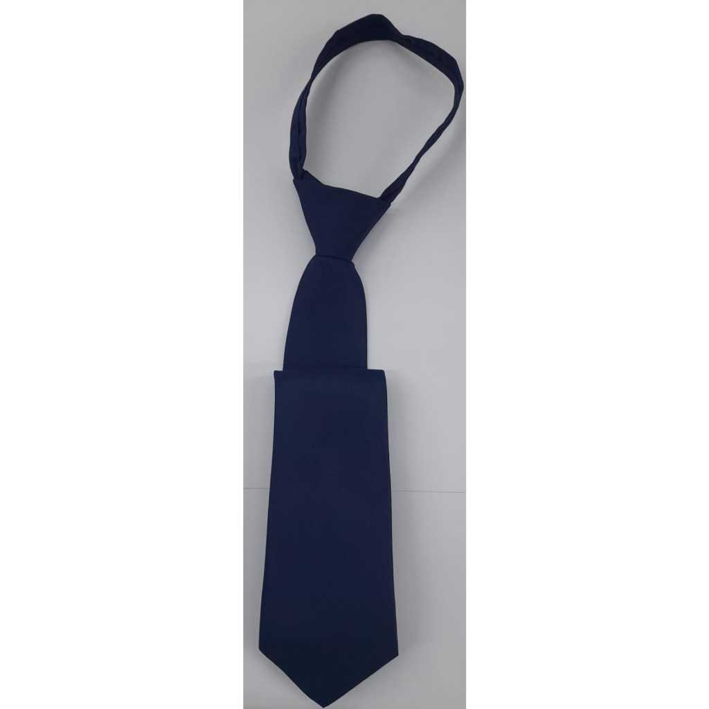 Gravata Skinny de Zíper - Azul Marinho Fosco - COD: PH1522
