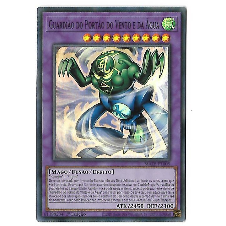 Yu-Gi-Oh Guardião do Portão do Vento e da Água - Super Raro 