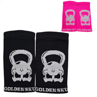 Munhequeira de Suor Canelada Golden Skull Lançamento C/NF