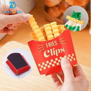 36 pçs Lacre Pregador De Embalagens Formato de Batata Frita Colorido Para Fechar Saco De Comida De Plástico Clipe de Vedação Selo Selador Braçadeira BC-42